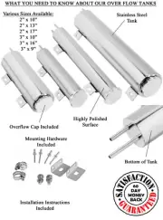 Reliable Champion 3" x 9" Radiator Overflow Tank #OF 3 x 9