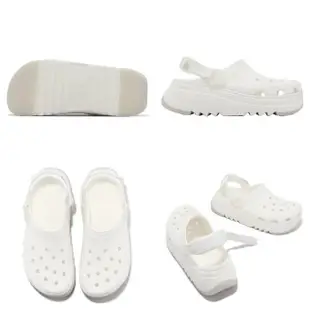 【Crocs】洞洞鞋 Hiker Xscape Clog 男鞋 女鞋 白 經典獵戶 克駱格 厚底 卡駱馳(208365100)