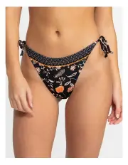 [Roxy] Anthracite Kerala High Leg Cheeky Bikini Bottom in Black