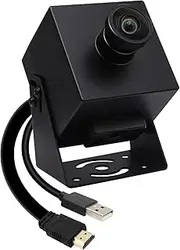 MMlove HDMI USB Camera 4K 30FPS Webcam USB2.0/HDMI Simultaneous Output 80° Wide Angle H.264 2X Digital Zoom PC Streaming Web Camera USB Plug & Play for Linux Windows Android Mac Raspberry Pi