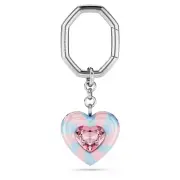 Swarovski Dulcis Key Ring Heart Cut, Heart, Multicolored, Rhodium Plated 5713882