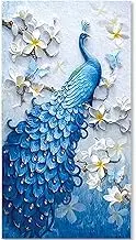 Instarry DIY 5D Diamond Painting Kit Large Size Blue Peacock Crystal Cross Stitch Wall Decor Living Room 104x60 cm