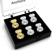 [Anchora] Original Magic Earring Lifters and Earring Backs – 3 Pairs of Hypoallergenic Adjustable Earring Lifts - Pairs of Earring Backs– Easy to Use, Drooping Earrings (Silver/Gold)
