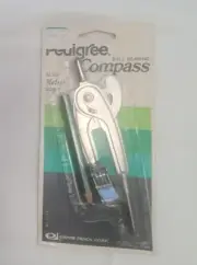 NOS Sealed Vtg 1974 Pedigree Ball Bearing Compass Drawing Tool with Metric Scale