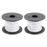 20AWG Gauge Stranded Hook-Up Wire PVC Tinned Copper Wire Spool 30m/100ft White