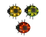 L127 3pcs Solar Simulation Seven Star Ladybug Lights for Fence Garden Courtyard