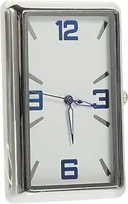 BUGUUYO Car Self-Adhesive Clock Clocks Trigger Dashboard Mini Clock Thermometer Personalized Car Name Clock Travel Clock Console Portable Car Quartz Clock Analog Clock Auto Stainless Steel