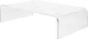 HOMSFOU Acrylic Monitor Stand Riser for Desk Computer Monitor Riser with Ergonomic Height for Home Office Study and Dorm Use