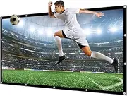 NIERBO Large Projector Screen 180 Inch of Canvas Material 16:9 Projection Movies Screen Outdoor Projection Screen for Church School Home Indoor 1.6 Gain Not Include Mount