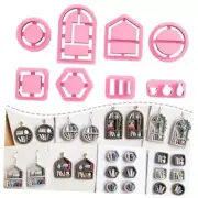 Back to School Clay Cutters, Polymer Clay Earrings Cutters for Jewelry