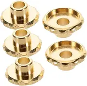SOPOTUTU 5pcs Elegant Copper Incense Burner Base Backflow Incense Holder for Stick Design for Meditation Home Decor Fragrance Retention Tool