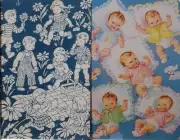 Swap cards Modern playing card back Vintage look Babies and Children
