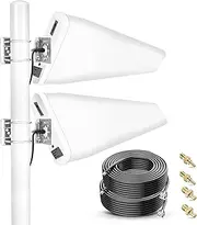 Nelawya 5G 4G LTE Log Periodic Dipole Array Antenna Outdoor 698-3800MHz High Gain 7-12 dBi External MIMO Antenna