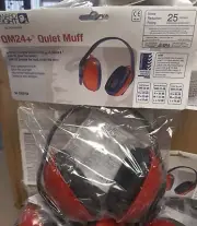 Howard Leight by Honeywell, QM24+ Quiet Muff, Ultra Lightweight muff, 25dB, Red