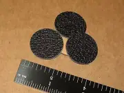 4 NO SKID FOAM DISC DOT PAD CIRCLE FEET POD 1 in DIA 3/32 thick BLACK 25x2.4mm