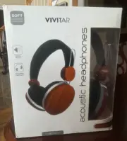 Vivitar Acoustic Headphones Soft Comfort Cushion Adjustable Headband NEW
