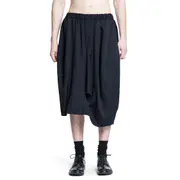 [COMME DES GARCONS BLACK] Harem Loose Shorts In Wool Black