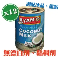 在飛比找momo購物網優惠-【雄雞標】特級椰奶-大 400ml*12罐