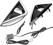 XTevu Daytime Running Light, LED DRL Lamp, LED Front Signal Light for Toyota, 3-Color Running Light Assembly, Compatible with Toyota Alphard 2018 2019