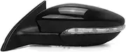 Heated Auto Folding Turn Signal Light 6 9 13 Wires Side Mirror Assembly Compatible With VW Passat B7 2012 2013 2014 2015 2016(Left black 9 Wire)