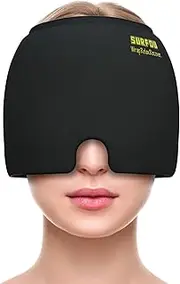 Migraine Mask, Cooling Mask, Face Headache, Cooling Mask, Sleeping Mask, Cooling Cap, Cooling Cap, 360° Gel Surround Cooling Pads to Relieve Migraine Headaches, Pressure