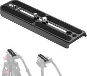 NEEWER 501PL Tripod QR Plate 6.3" for MVH500AH/502AH, 1/4" & 3/8" Screws