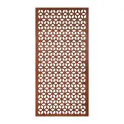 Tuscan Path 1800 x 900mm Rust Geometric Screen Panel