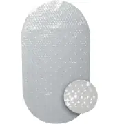 Zenith Zenna Home 15-7/10 In. x 27-1/2 In. Clear Bath Mat 80KK04 Zenith Zenna