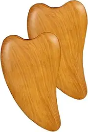 UTHCLO 2Pcs Wooden Gua Massage Scraping Tools for Muscle Relief Compact Therapy Plates Lightweight Skin Care Accessories for Easy Use Travel