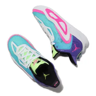 【NIKE 耐吉】籃球鞋 Jordan Tatum 1 GS Wave Runner 藍 紫 粉紅 女鞋 大童(FV0172-400)