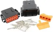 Aeroflow Weathertight Dtm 12 Pin Black Connector Kit Deutsch Dtm Styl - AF49-9112
