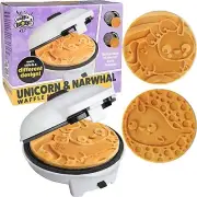 Waffle Wow 8" Waffle Maker - Makes Unicorn or Narwhal Pancakes - Holiday Gift