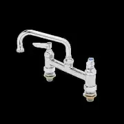 T&S Brass B-0222-CC 8" Deck Mount Workboard Mixing Faucet