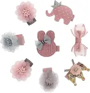 SUPVOX Set of 8 Boys and Girls Hair Clips Toddler Hair Barrettes Stylish Baby