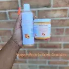 Sugar Peach Yoni Combo Set|Scrub|Wash|Feminine Hygiene Wash|pH Balance Soap Wash