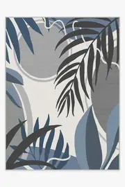 275' x 365' | Machine Washable Runner Rug | Kid & Pet Friendly | Indoor Rug | Tulum Ivory Blue Outdoor Rug | Ruggable