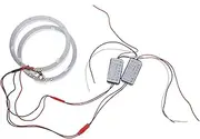 CHILDWEET 2pcs LED Fog Housing Lamp Kits High Brightness Driving Decorative Lights Unique Design for Enhanced Vehicle Aesthetics Even Light