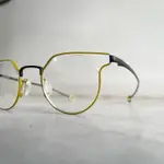 日本藝術家設計師眼鏡 ARUMAMIKA QUILL 芥末綠眼鏡