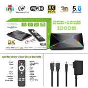 R69PLUS H728 Android 14 TV Box, 8K Media Player, USB 3.0, Ethernet 1000Mbps