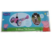 Peppa Pig 3 Wheel Tilt Light Up Scooter