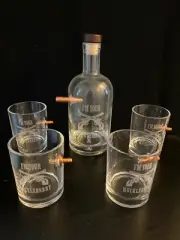 Lucky Shot 308 Bullet Whiskey 50 Caliber Decanter Set
