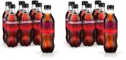 Cherry Coke Zero Sugar, Cherry Coca-Cola Diet Soda Soft Drink 16.9 Fl Oz 12 Pack