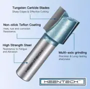 KEENTECH Router Bit With 1/2" Shank, 3/4" Cutting Diameter 1" Cutting Depth