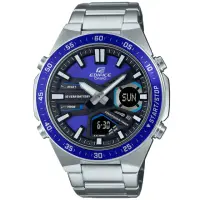 在飛比找momo購物網優惠-【CASIO 卡西歐】EDIFICE 長效電池壽命 運動風雙