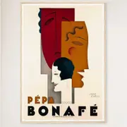 Galrie Pepa Bonafe Vintage Art Deco Poster by Jean Carlu - High Quality Wall Art Home, Wood Frame, A2 42 x 60cm (16 x 24inch)
