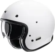 HJC V31 Solid Retro Jet Helmet, white, Size L for Men