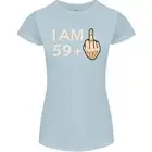 60th Birthday Funny Offensive 60 Year Old Womens Petite Cut T-Shirt