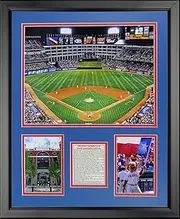 Legends Never Die Texas Rangers - Arlington Stadium Framed Photo Collage, 16" x 20"