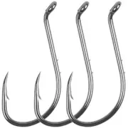 Octopus Fishing Hooks-120pcs Barbed Baitholder Hooks High Carbon Steel Offset...
