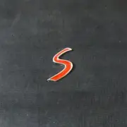 1x Chrome Red Small S Metal Emblem Sticker Badge Decal Hatchback Turbo Engine 3D (for: Peugeot)